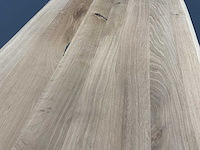 Rechthoek eiken eetkamertafel 100x67x76 cm met onderstel spin - afbeelding 3 van  3