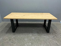 Rechthoek eiken eetkamertafel 220 cm