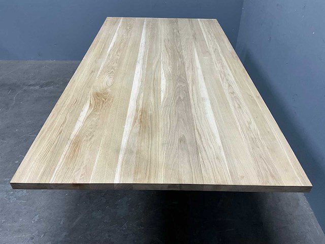 Rechthoek eiken eetkamertafel 240 cm - afbeelding 4 van  6