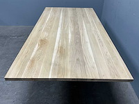 Rechthoek eiken eetkamertafel 240 cm - afbeelding 4 van  6
