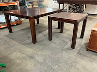 Rechthoek hout kantinetafel - afbeelding 2 van  3