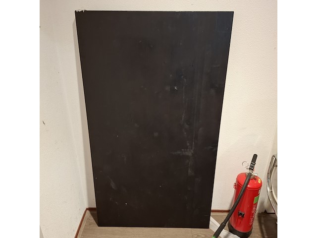 Rechthoekige eetkamertafel zwart - afbeelding 1 van  4