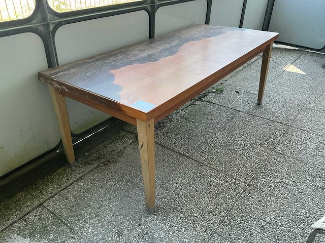 Rechthoekige eetkamertafel - afbeelding 1 van  3
