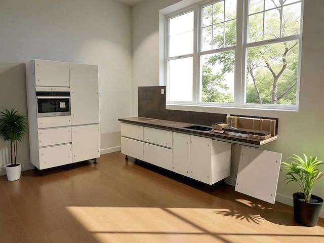 Rechtopgestelde showroomkeuken - afbeelding 1 van  17