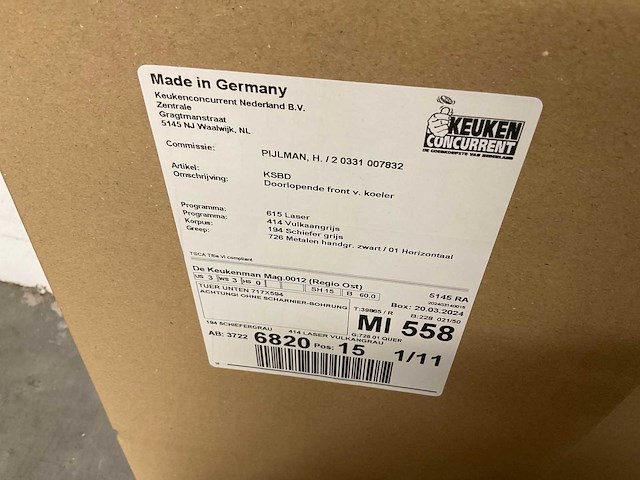 Rechtopgestelde showroomkeuken - afbeelding 7 van  10