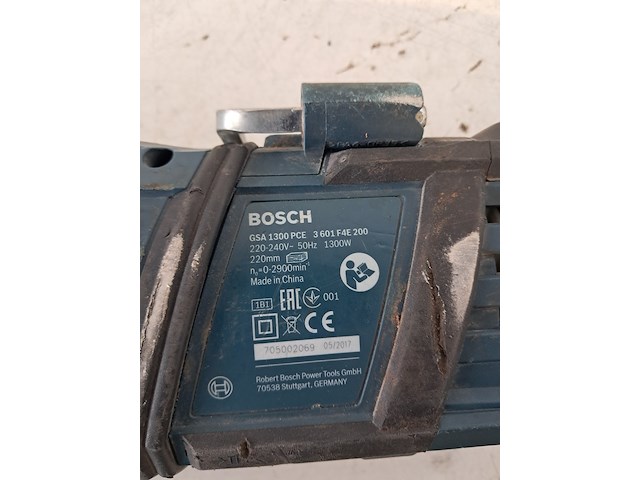 Reciprozaag - 230v bosch, gsa 1300 pce, bouwjaar 2017 - afbeelding 10 van  11