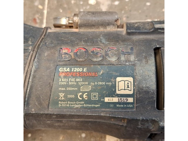 Reciprozaag, bosch, gsa 1200e, 2005 - afbeelding 5 van  6