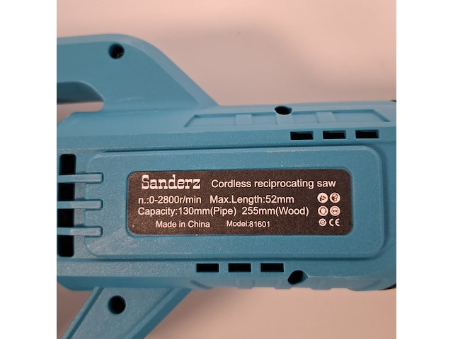 Reciprozaag, brushless, blauw - afbeelding 6 van  9