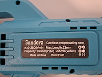 Reciprozaag, brushless, blauw - afbeelding 6 van  9