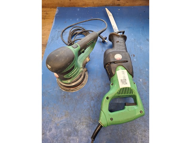 Reciprozaag en excentrische schuurmachine hitachi/hikoki, cr13v en sv15yc - afbeelding 1 van  7