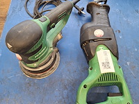Reciprozaag en excentrische schuurmachine hitachi/hikoki, cr13v en sv15yc - afbeelding 1 van  7