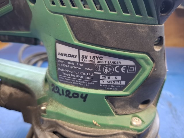 Reciprozaag en excentrische schuurmachine hitachi/hikoki, cr13v en sv15yc - afbeelding 4 van  7