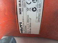 Reciprozaagmachine, accu 36v hilti, wsr 36-a, bouwjaar 2014 - afbeelding 20 van  22