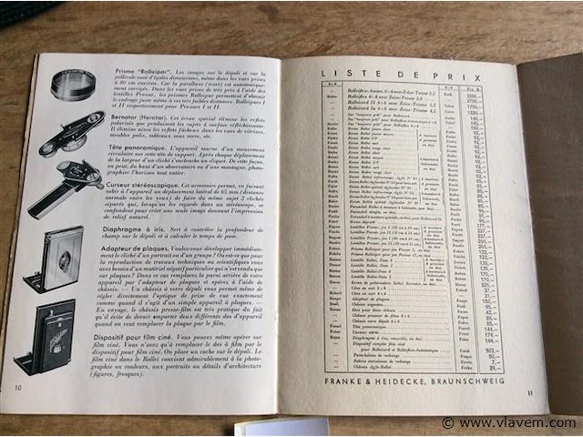 Reclame boekje rolleiflex fototoestellen - afbeelding 2 van  2