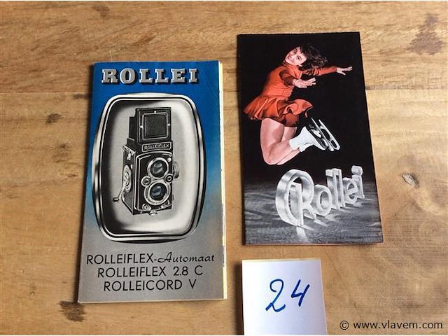 Reclame boekjes rolleiflex fototoestellen - afbeelding 1 van  2