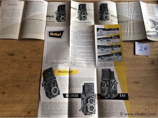 Reclame boekjes rolleiflex fototoestellen - afbeelding 2 van  2