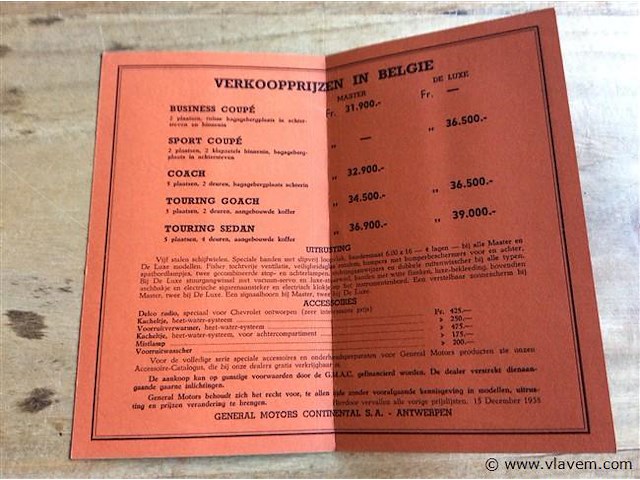 Reclame chevrolet 1939 - afbeelding 2 van  2