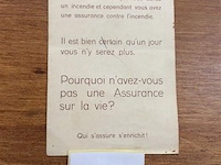 Reclame kaart verzekeringen - afbeelding 2 van  2