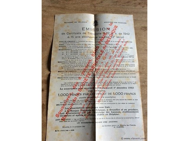 Reclame uitgiften effecten 1942. - afbeelding 4 van  4