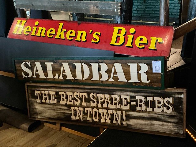 Reclamebord (3x) - afbeelding 1 van  3