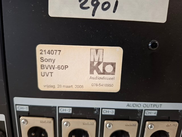 Recorder, sony, betacam bvw-60p, zilver - afbeelding 4 van  5