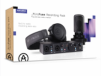 Recording pack - audio interface set - condensatormicrofoon - hoofdtelefoon - arturia, minifuse pack, zwart - afbeelding 1 van  1