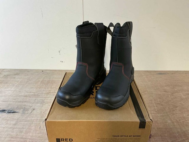Red brick s7s pulse boot black + wool werklaarzen - afbeelding 1 van  7