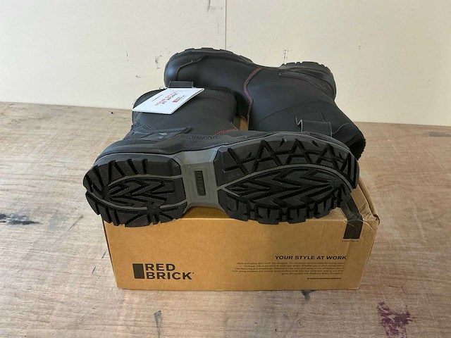 Red brick s7s pulse boot black + wool werklaarzen - afbeelding 3 van  7