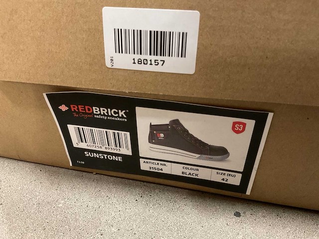 Red brick sunstone s3 paar veiligheidsschoenen (maat 42) - afbeelding 3 van  3