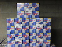 Red bull 120 blikken verpakt per vier met tht 1-2027. bod is inclusief 18,00 euro statiegeldwaarde