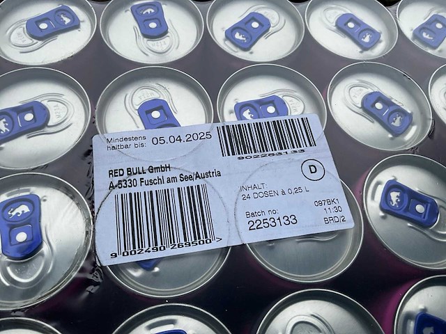 Red bull energydrink (600x) - afbeelding 5 van  6