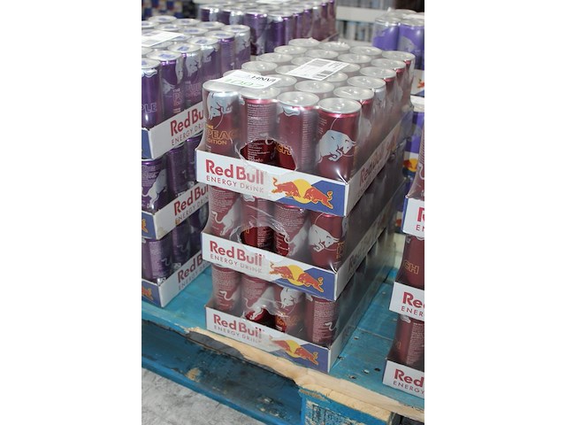 Red bull peach edition 72 blikken. tht 1-26. bod is inclusief 10,80 euro statiegeldwaarde - afbeelding 2 van  2
