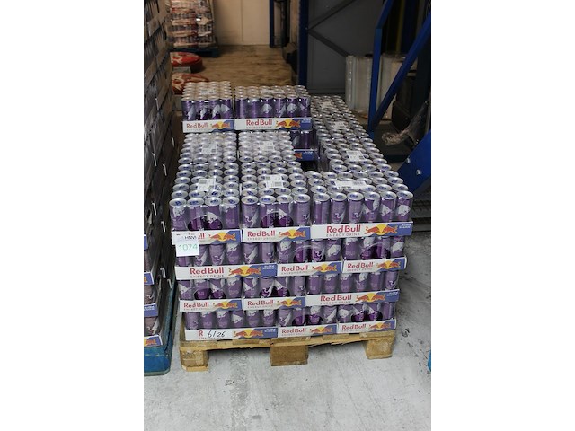 Red bull purple edition 1200 blikken. tht 6-26. bod is inclusief 180euro statiegeldwaarde - afbeelding 2 van  2
