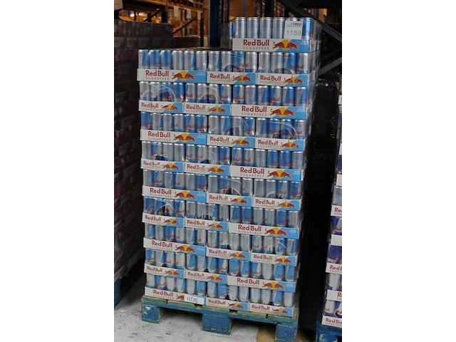 Red bull sugar free 2736 blikken met tht 11-2026. bod is inclusief 410,40 euro statiegeldwaarde - afbeelding 2 van  2