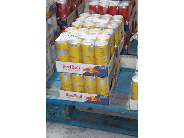 Red bull tropical 48 blikken met tht 7-2026. bod is inclusief 7,20 euro statiegeld - afbeelding 2 van  2