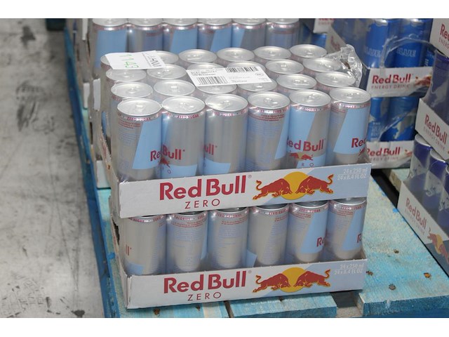 Red bull zero sugar 48 blikken met tht 7-2026. bod is inclusief 7,20 euro statiegeld - afbeelding 1 van  1