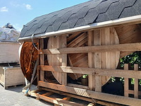 Red canadian cedar barrel sauna (6 personen)