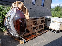 Red canadian cedar barrel sauna (6 personen) - afbeelding 3 van  21