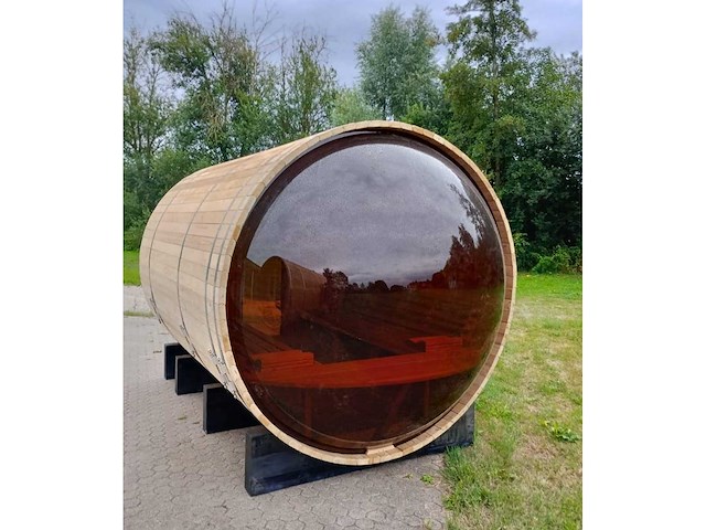 Red canadian cedar barrel sauna (6 personen) - afbeelding 17 van  21