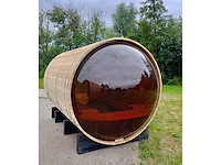 Red canadian cedar barrel sauna (6 personen) - afbeelding 17 van  21