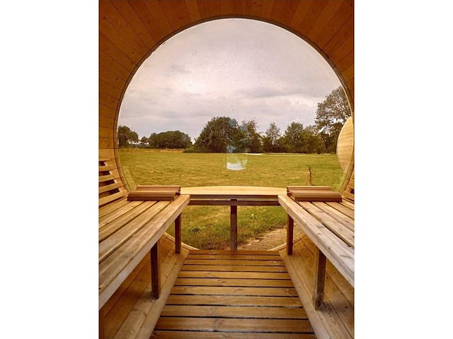 Red canadian cedar barrel sauna (6 personen) - afbeelding 18 van  21