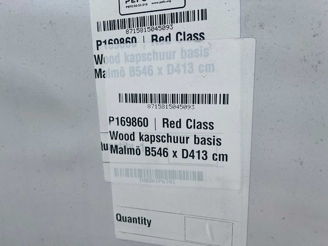 Red class wood kapschuur basisset malmö 546x413x327cm - afbeelding 7 van  8