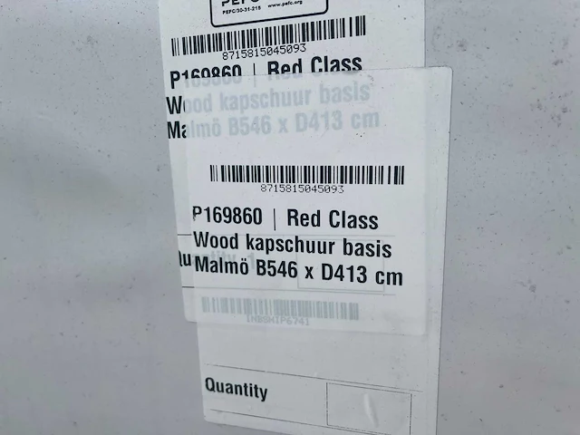 Red class wood kapschuur basisset malmö 546x413x327cm - afbeelding 7 van  8