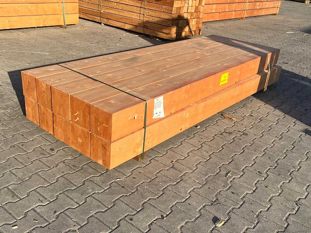 Red class wood paal 20x20x300 cm (10x) - afbeelding 1 van  7
