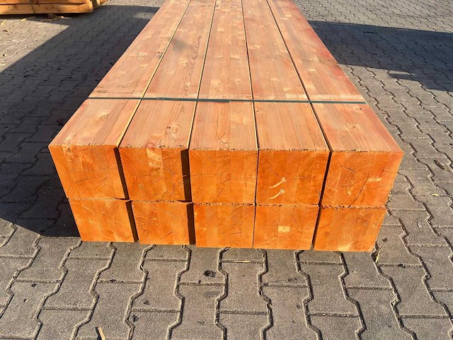 Red class wood paal 20x20x300 cm (10x) - afbeelding 4 van  7