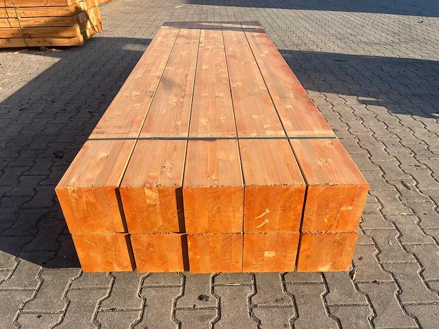 Red class wood paal 20x20x300 cm (10x) - afbeelding 5 van  7