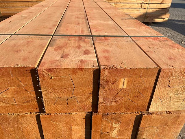 Red class wood paal 20x20x300 cm (15x) - afbeelding 5 van  15