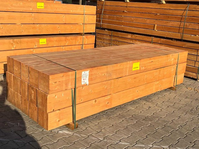 Red class wood paal 20x20x300 cm (15x) - afbeelding 1 van  15