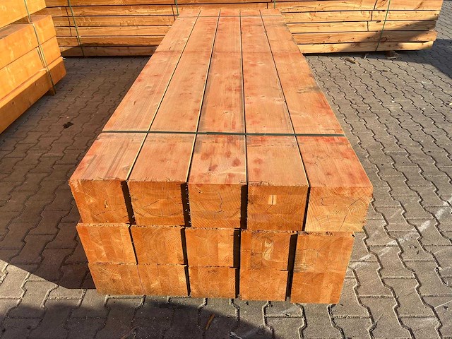Red class wood paal 20x20x300 cm (15x) - afbeelding 9 van  15