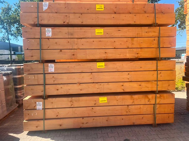 Red class wood paal 20x20x300 cm (15x) - afbeelding 3 van  15